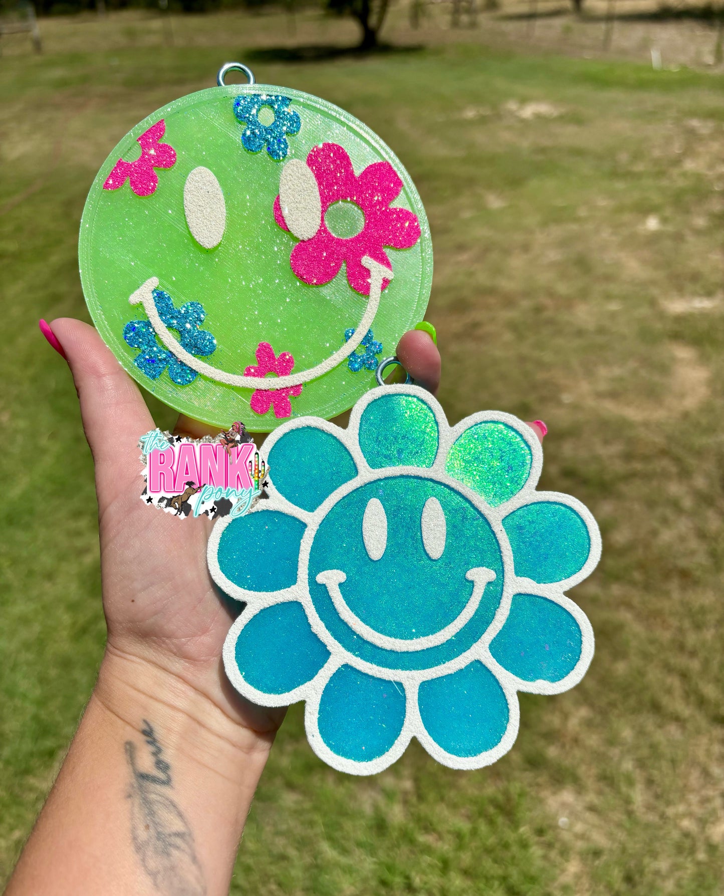 Smiley with Flowers