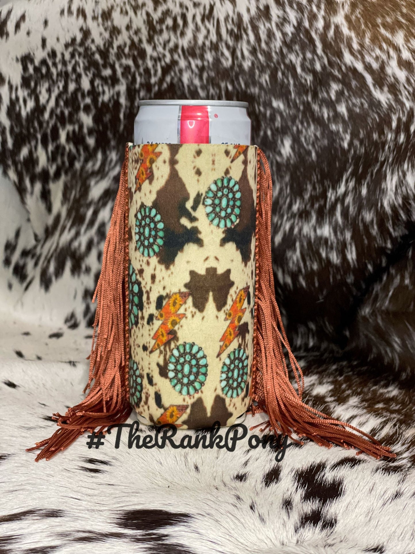 BF Slim Can Fringe Koozie