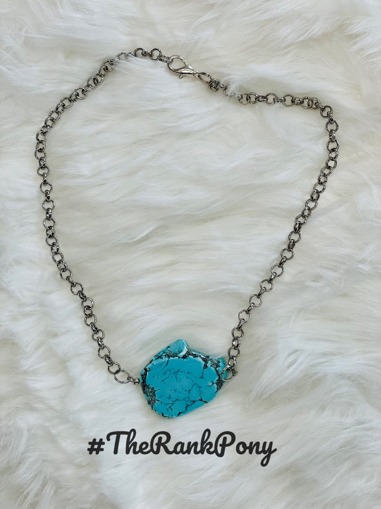 BF Turquoise Slab Necklace