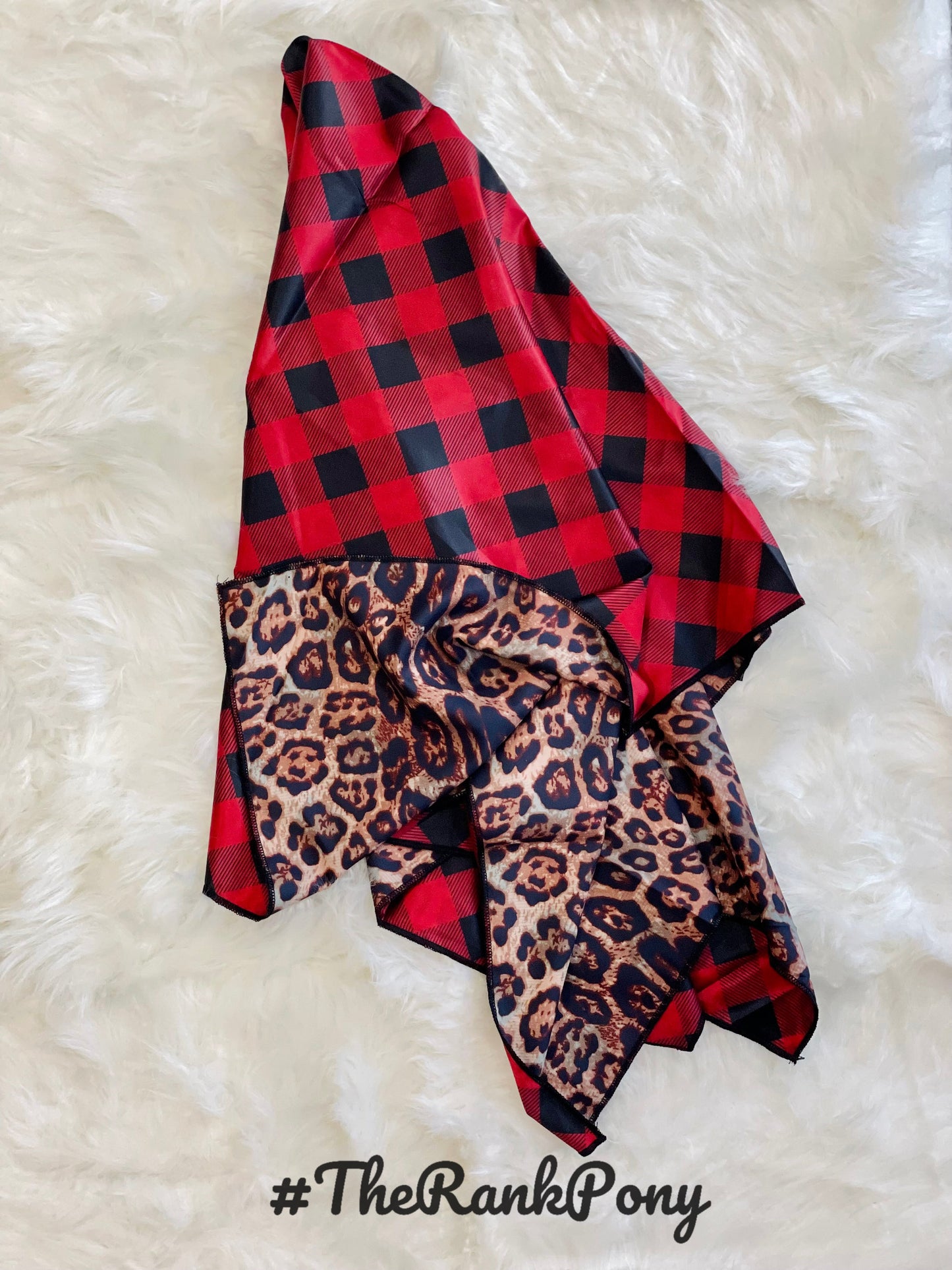 BF Leopard and Plaid Wild Rag